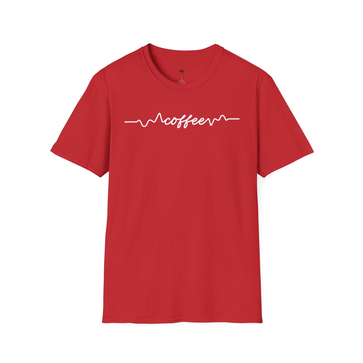 Coffee line, Coffee Lover Unisex T-Shirt, Funny Coffee Tee, Cute Gift for Baristas, Coffee Obsessed Apparel, Casual Everyday Wear