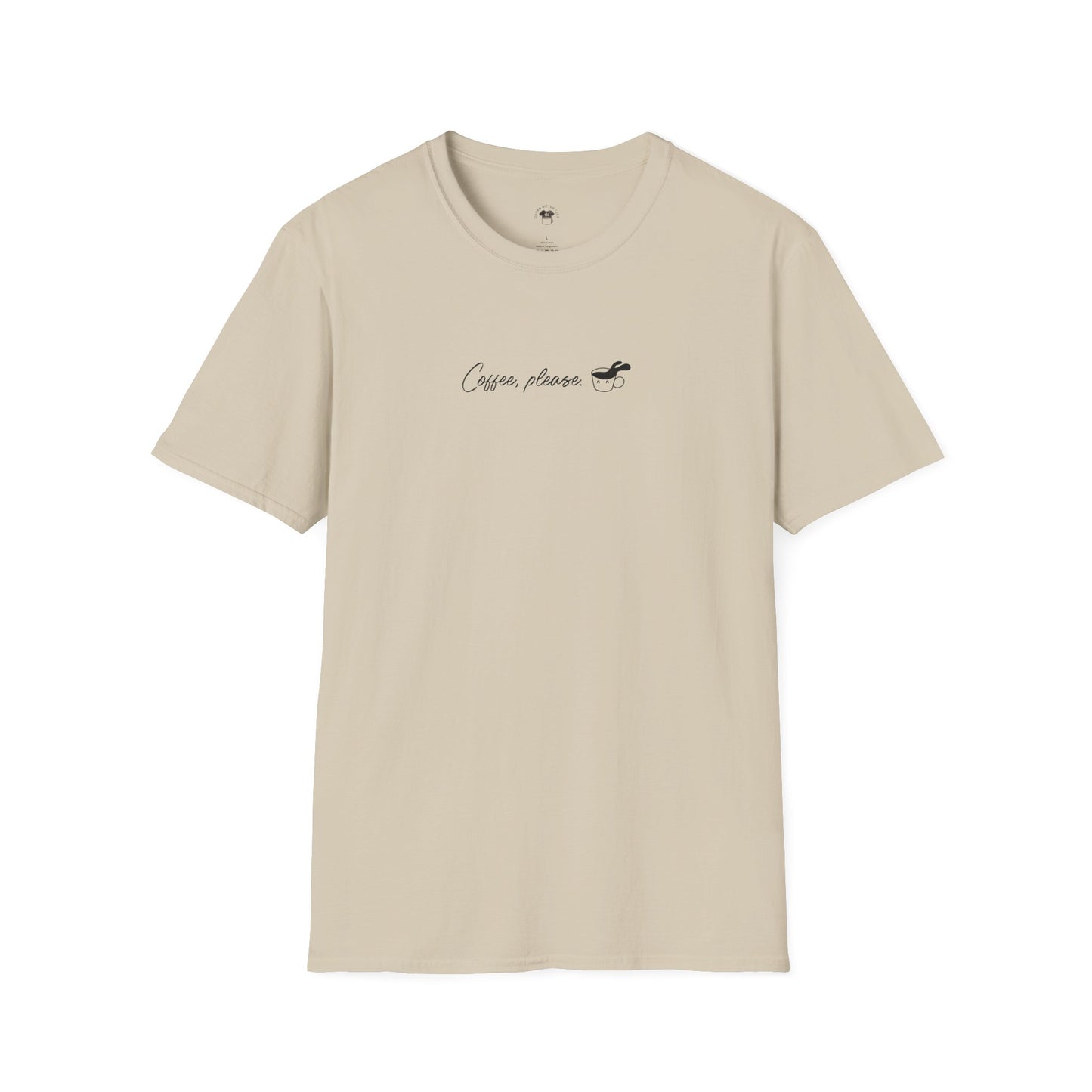 Coffee please, Coffee Lover Unisex T-Shirt, Funny Coffee Tee, Cute Gift for Baristas, Coffee Obsessed Apparel, Casual Everyday Wear