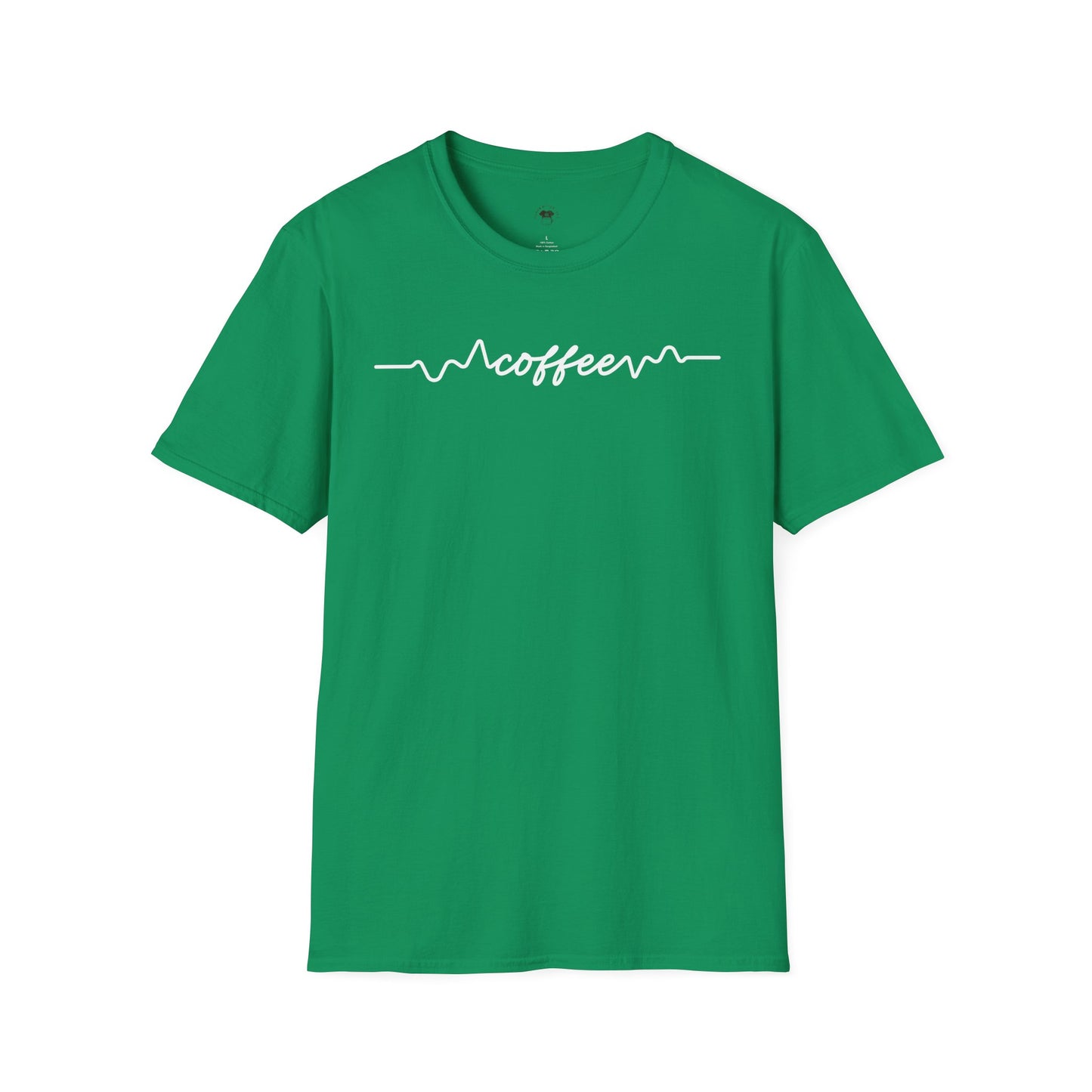 Coffee line, Coffee Lover Unisex T-Shirt, Funny Coffee Tee, Cute Gift for Baristas, Coffee Obsessed Apparel, Casual Everyday Wear