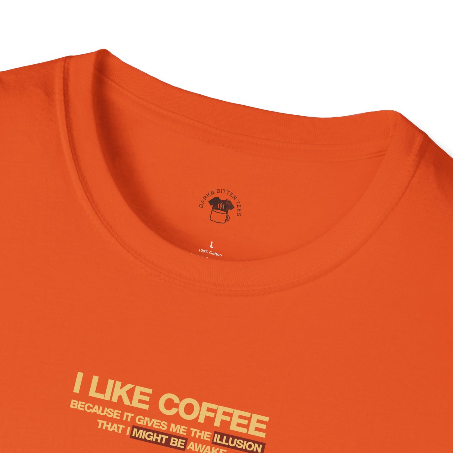 Coffee Illusion, Coffee Lover Unisex T-Shirt, Funny Coffee Tee, Cute Gift for Baristas, Coffee Obsessed Apparel, Casual Everyday Wear