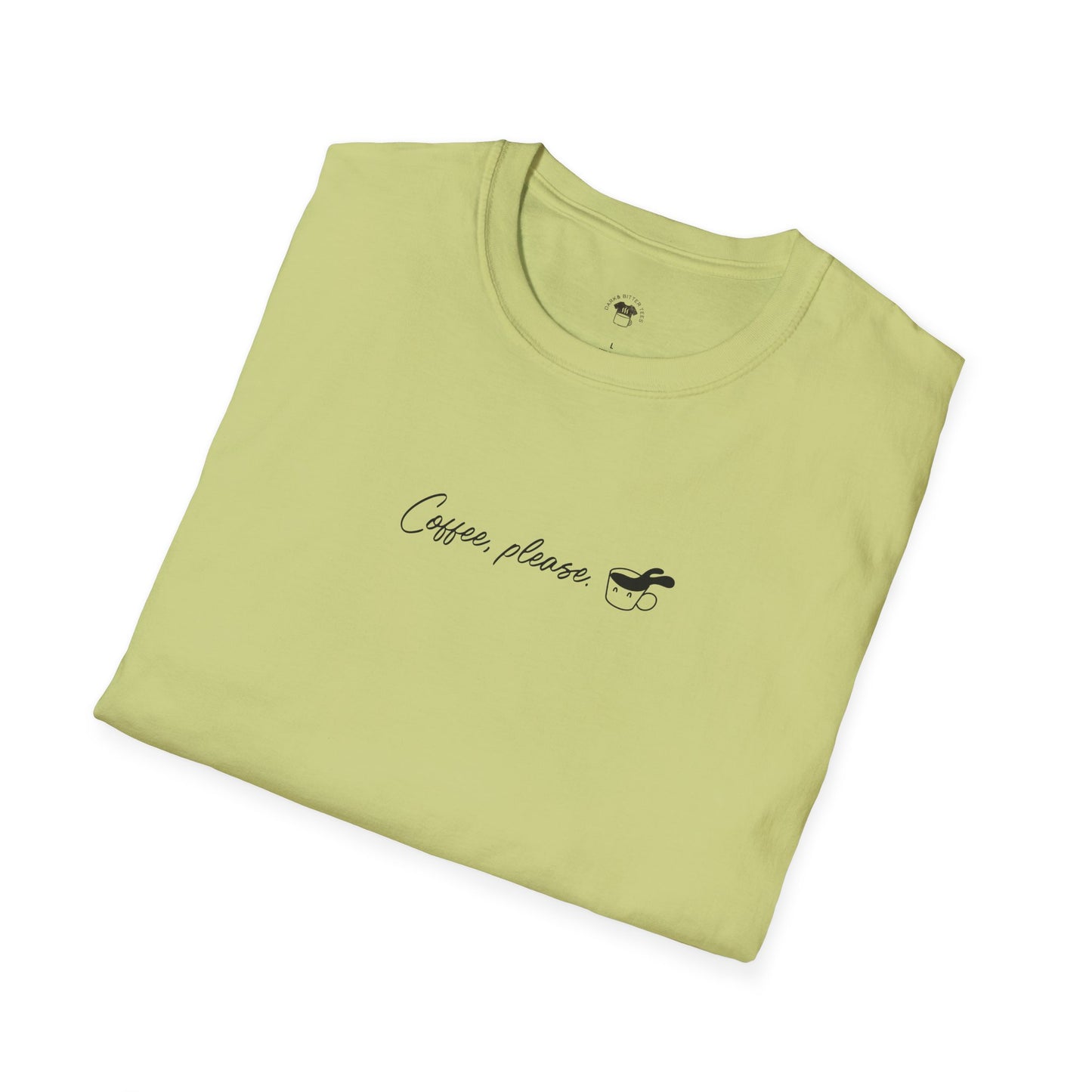 Coffee please, Coffee Lover Unisex T-Shirt, Funny Coffee Tee, Cute Gift for Baristas, Coffee Obsessed Apparel, Casual Everyday Wear