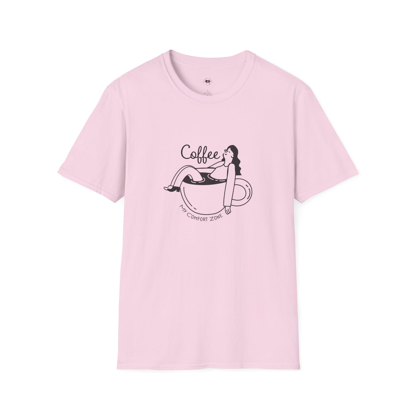 Coffee is my comfort zone, Coffee Lover Unisex T-Shirt, Funny Coffee Tee, Cute Gift for Baristas, Coffee Obsessed Apparel, Casual Everyday Wear