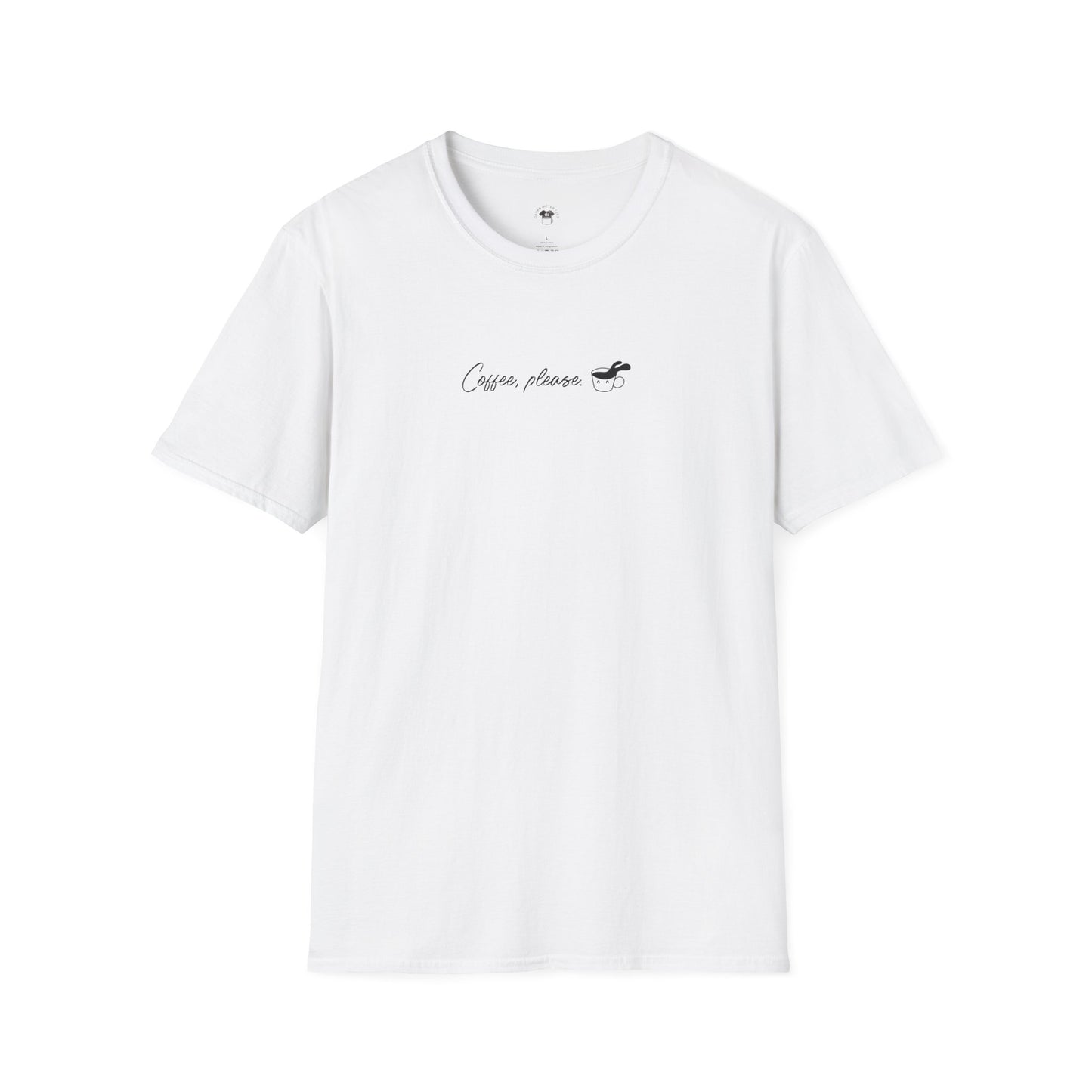 Coffee please, Coffee Lover Unisex T-Shirt, Funny Coffee Tee, Cute Gift for Baristas, Coffee Obsessed Apparel, Casual Everyday Wear