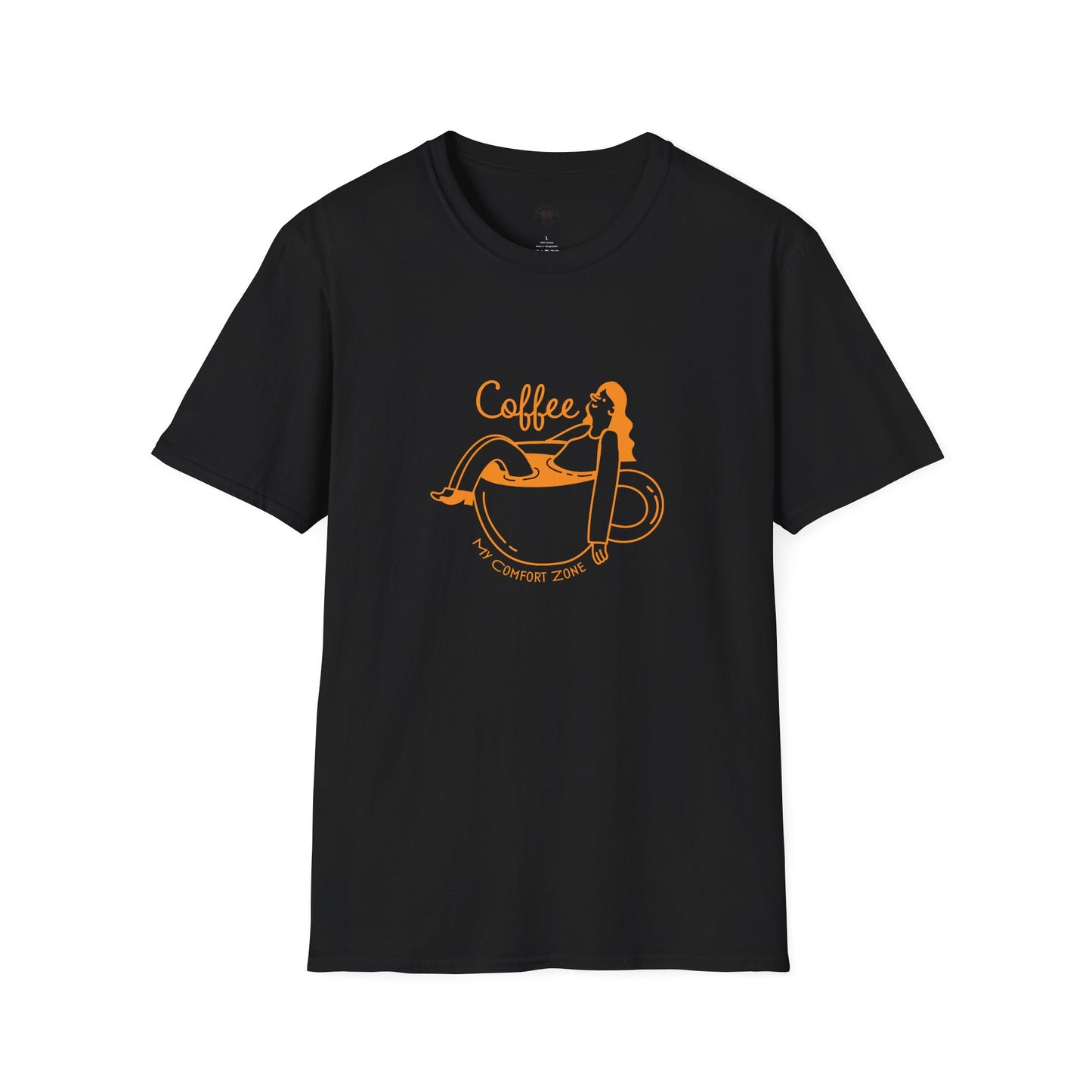 Coffee is my comfort zone, Coffee Lover Unisex T-Shirt, Funny Coffee Tee, Cute Gift for Baristas, Coffee Obsessed Apparel, Casual Everyday Wear
