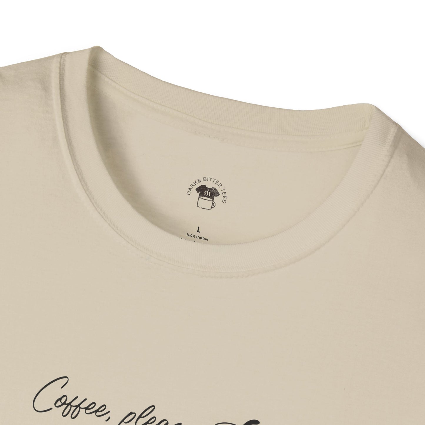 Coffee please, Coffee Lover Unisex T-Shirt, Funny Coffee Tee, Cute Gift for Baristas, Coffee Obsessed Apparel, Casual Everyday Wear