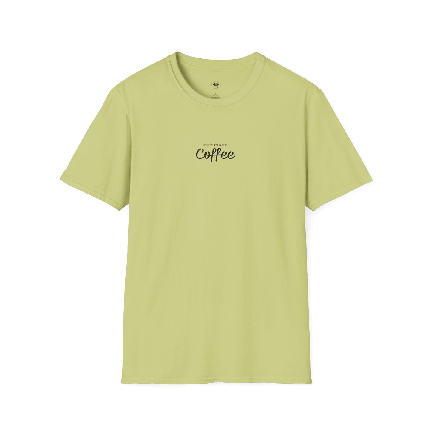 But first coffee, Coffee Lover Unisex T-Shirt, Funny Coffee Tee, Cute Gift for Baristas, Coffee Obsessed Apparel, Casual Everyday Wear