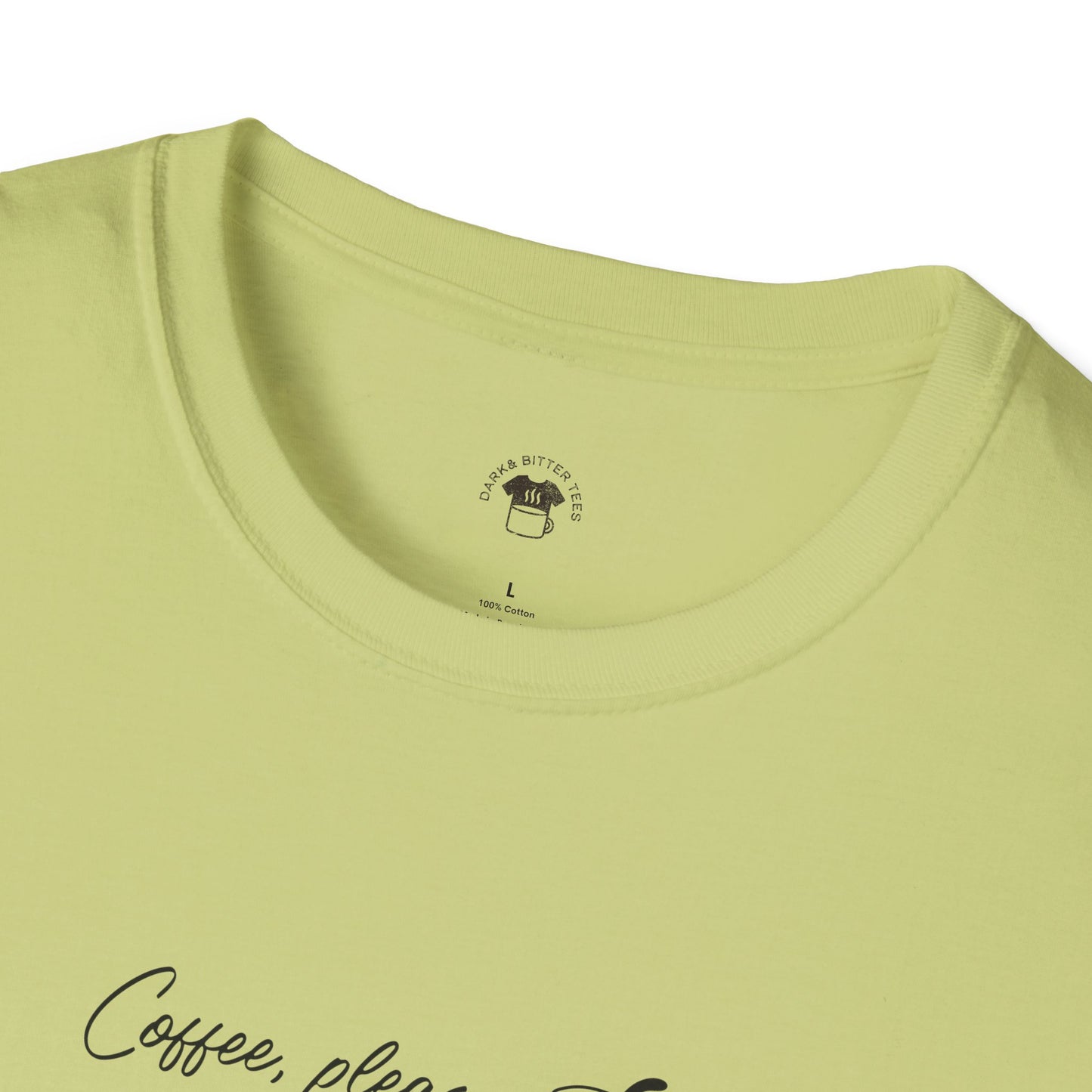 Coffee please, Coffee Lover Unisex T-Shirt, Funny Coffee Tee, Cute Gift for Baristas, Coffee Obsessed Apparel, Casual Everyday Wear