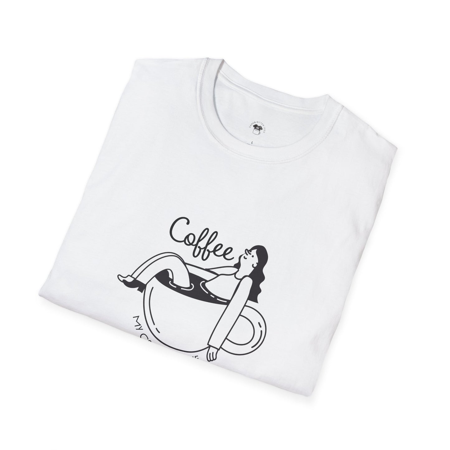 Coffee is my comfort zone, Coffee Lover Unisex T-Shirt, Funny Coffee Tee, Cute Gift for Baristas, Coffee Obsessed Apparel, Casual Everyday Wear