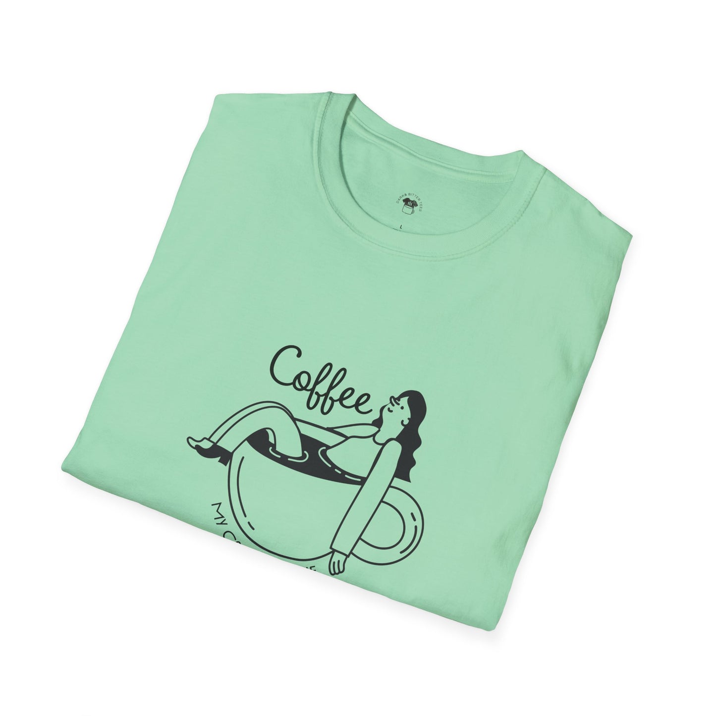 Coffee is my comfort zone, Coffee Lover Unisex T-Shirt, Funny Coffee Tee, Cute Gift for Baristas, Coffee Obsessed Apparel, Casual Everyday Wear