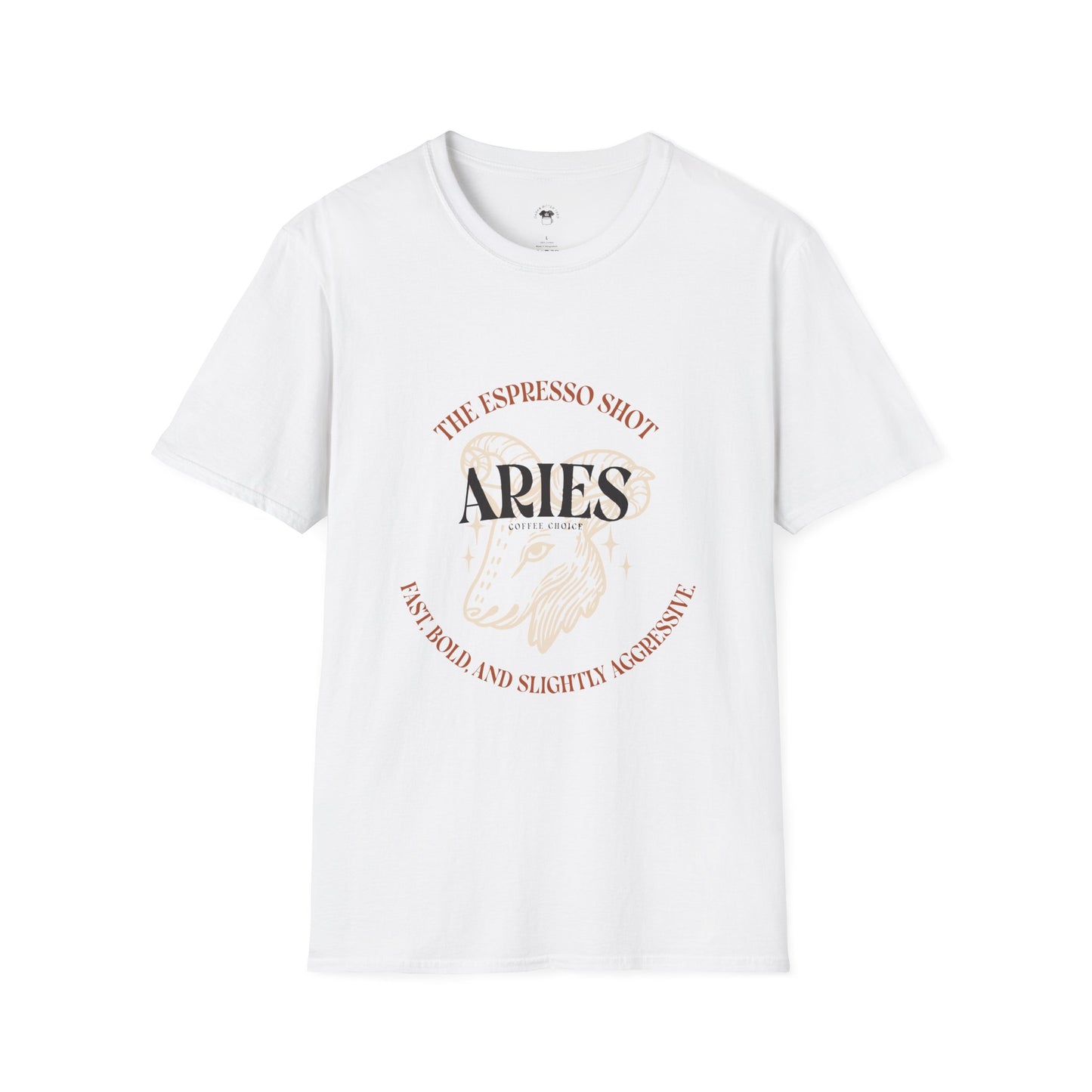 Aries coffee, Coffee Lover Unisex T-Shirt, Funny Coffee Tee, Cute Gift for Baristas, Coffee Obsessed Apparel, Casual Everyday Wear