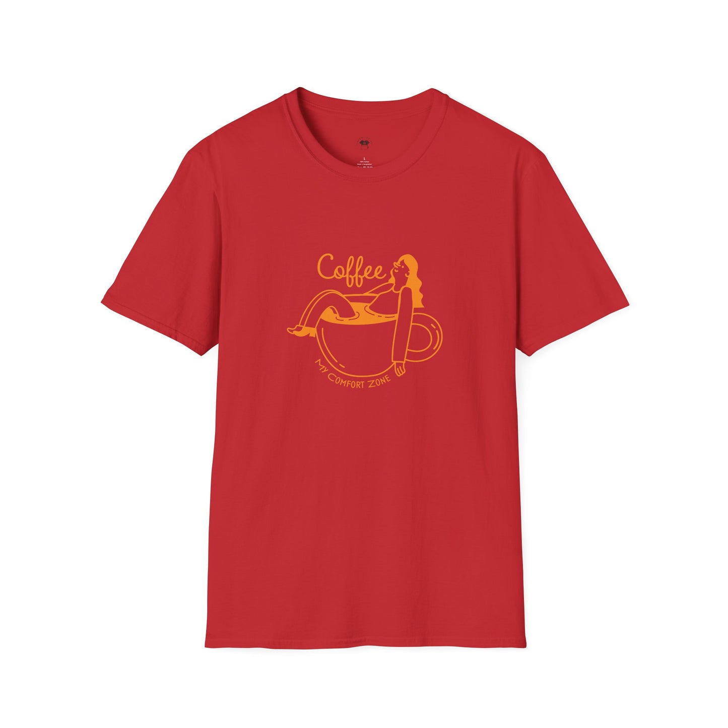 Coffee is my comfort zone, Coffee Lover Unisex T-Shirt, Funny Coffee Tee, Cute Gift for Baristas, Coffee Obsessed Apparel, Casual Everyday Wear