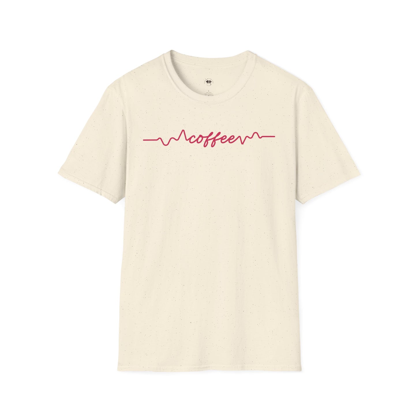 Coffee line, Coffee Lover Unisex T-Shirt, Funny Coffee Tee, Cute Gift for Baristas, Coffee Obsessed Apparel, Casual Everyday Wear