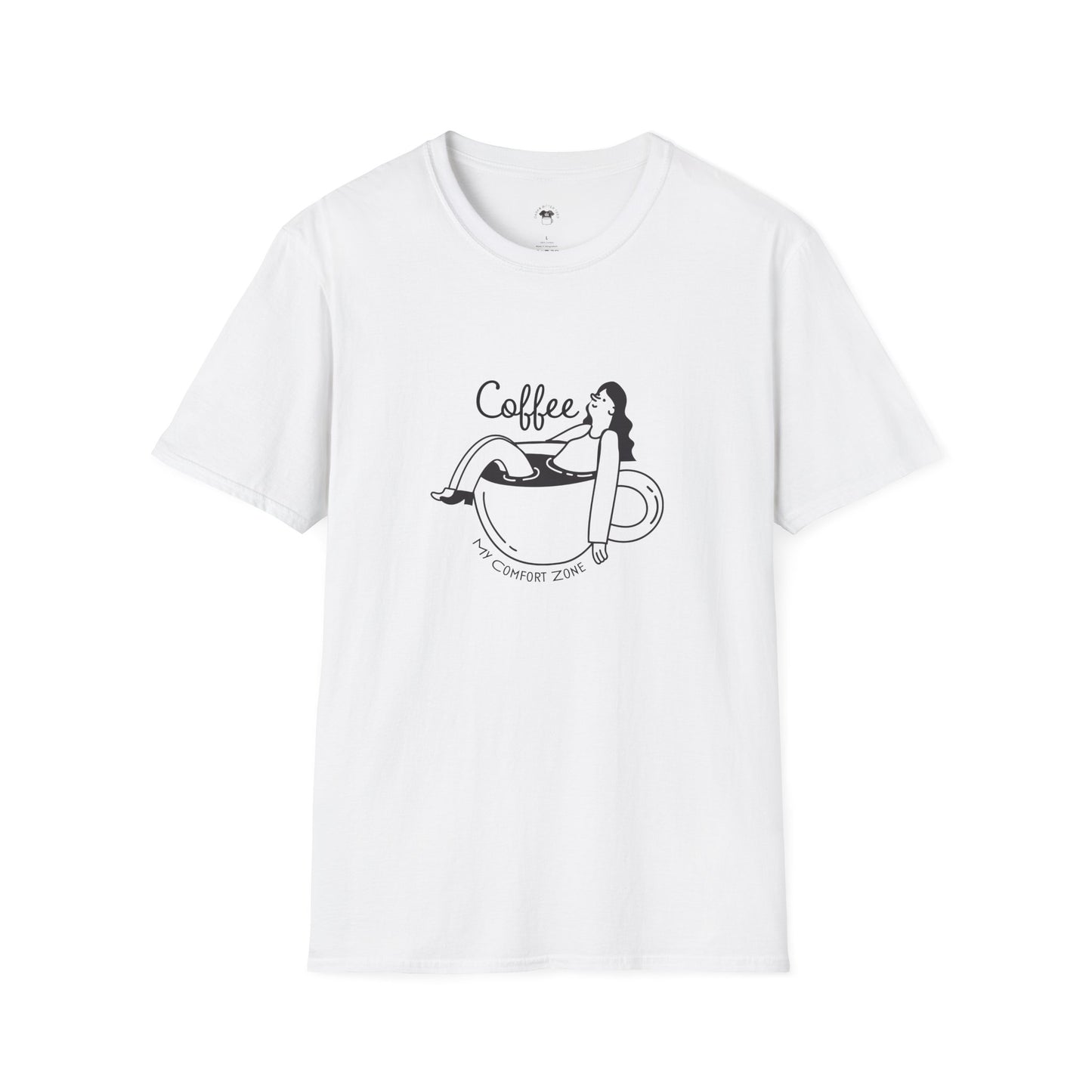 Coffee is my comfort zone, Coffee Lover Unisex T-Shirt, Funny Coffee Tee, Cute Gift for Baristas, Coffee Obsessed Apparel, Casual Everyday Wear