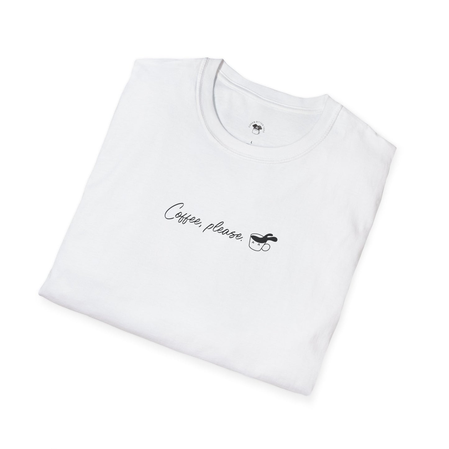 Coffee please, Coffee Lover Unisex T-Shirt, Funny Coffee Tee, Cute Gift for Baristas, Coffee Obsessed Apparel, Casual Everyday Wear