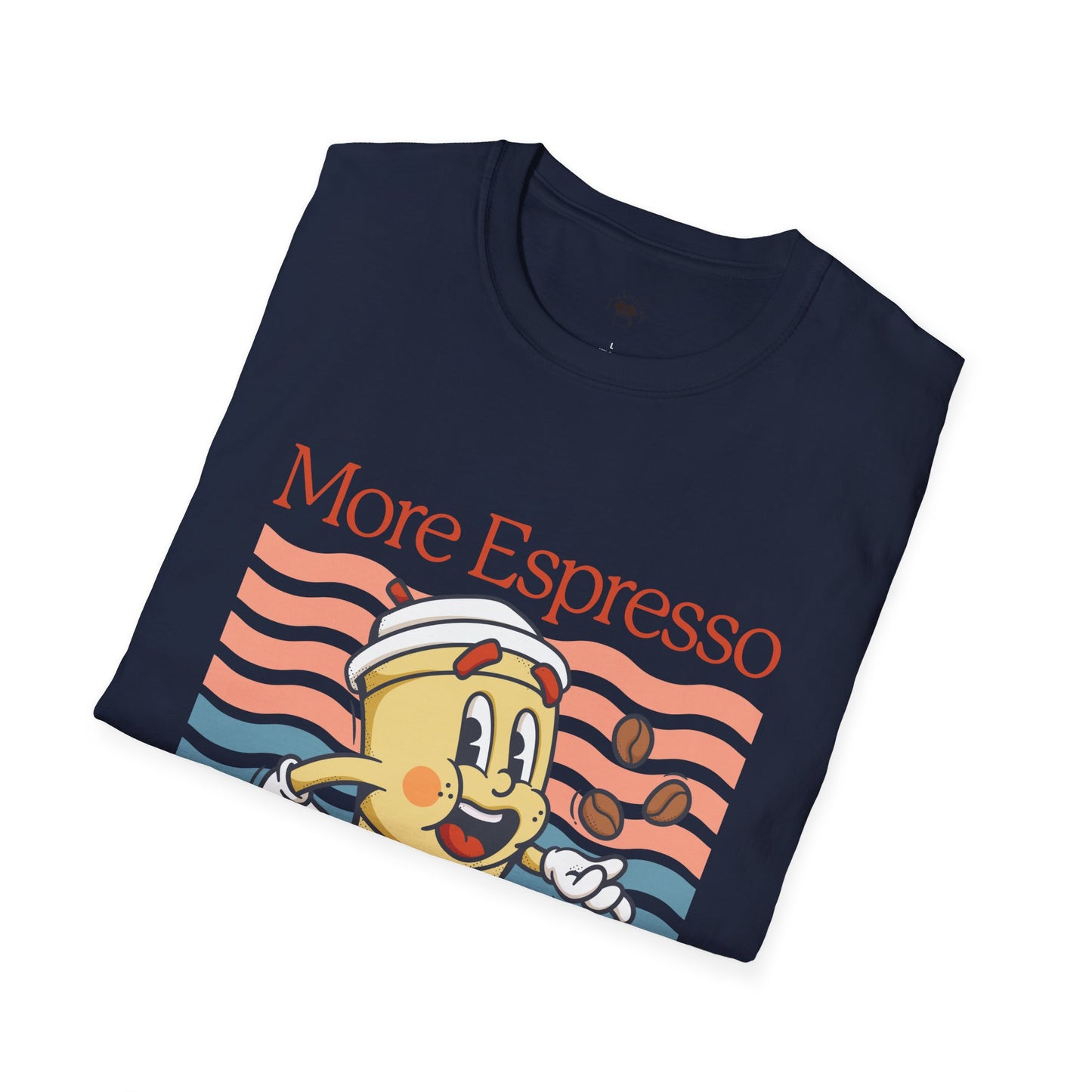 More espresso less depresso, Coffee Lover Unisex T-Shirt, Funny Coffee Tee, Cute Gift for Baristas, Coffee Obsessed Apparel, Casual Everyday Wear