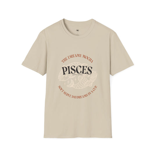 Pisces coffee, Coffee Lover Unisex T-Shirt, Funny Coffee Tee, Cute Gift for Baristas, Coffee Obsessed Apparel, Casual Everyday Wear