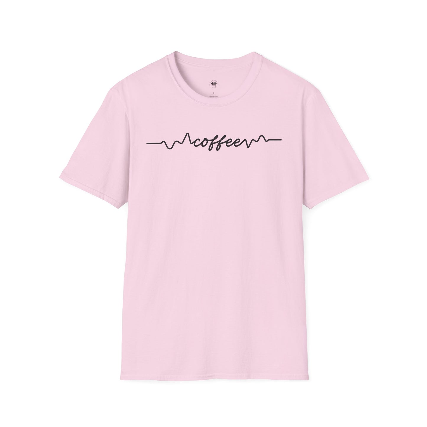Coffee line, Coffee Lover Unisex T-Shirt, Funny Coffee Tee, Cute Gift for Baristas, Coffee Obsessed Apparel, Casual Everyday Wear
