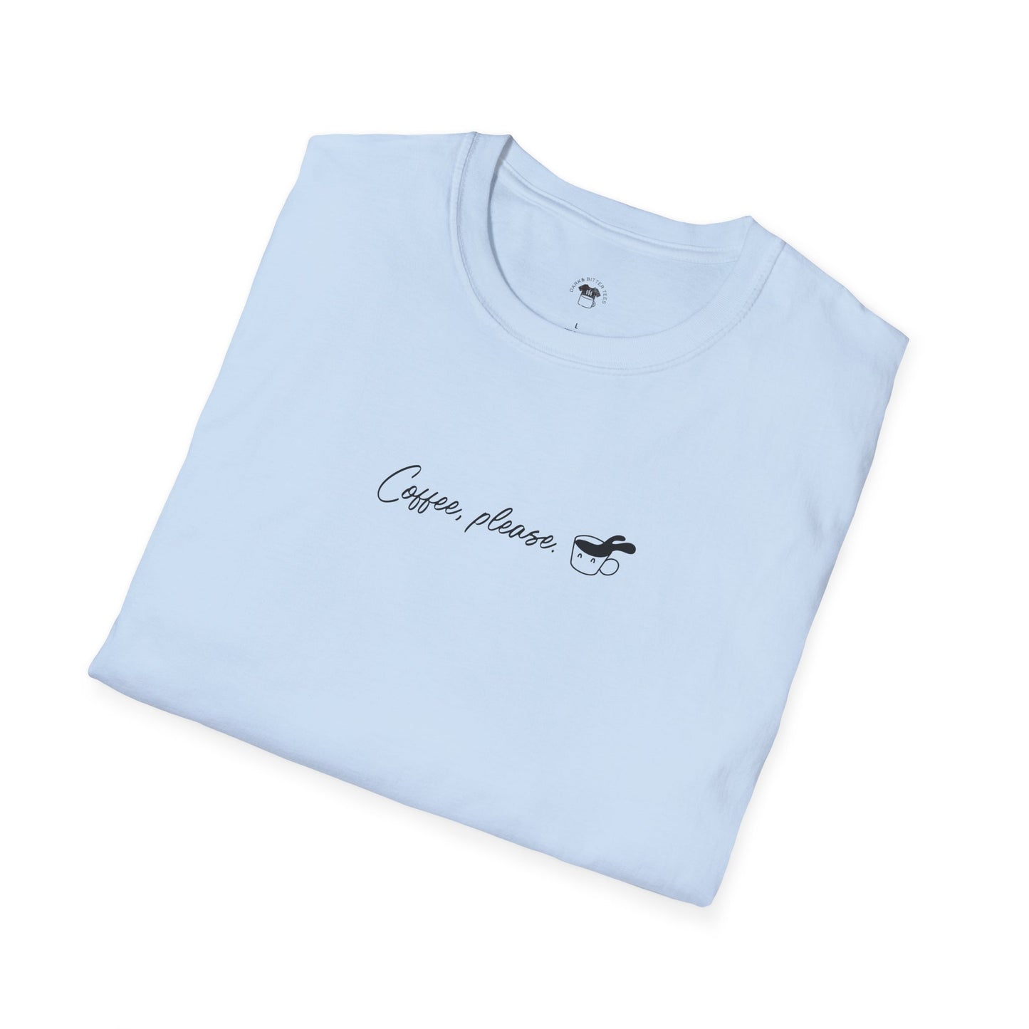 Coffee please, Coffee Lover Unisex T-Shirt, Funny Coffee Tee, Cute Gift for Baristas, Coffee Obsessed Apparel, Casual Everyday Wear