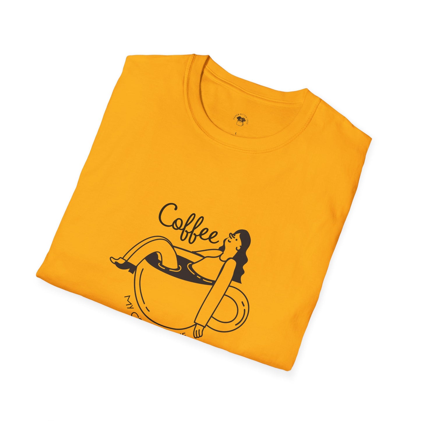 Coffee is my comfort zone, Coffee Lover Unisex T-Shirt, Funny Coffee Tee, Cute Gift for Baristas, Coffee Obsessed Apparel, Casual Everyday Wear
