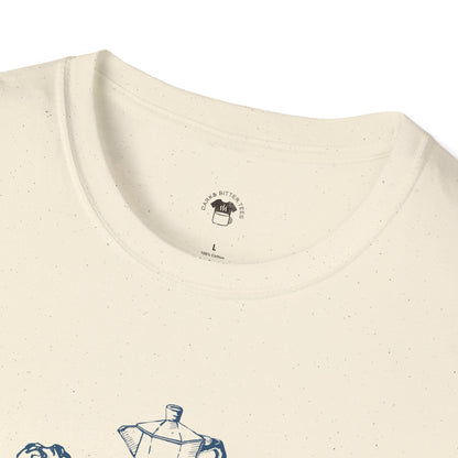 Fast strong Italian, Coffee Lover Unisex T-Shirt, Funny Coffee Tee, Cute Gift for Baristas, Coffee Obsessed Apparel, Casual Everyday Wear