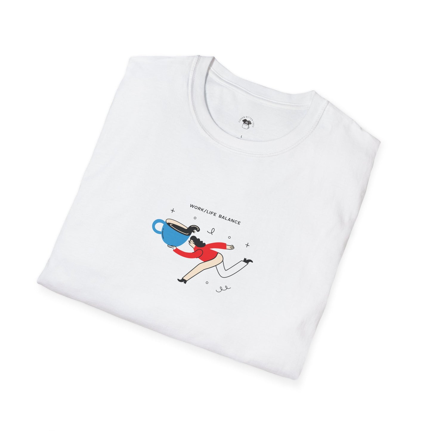 Work life balance, Coffee Lover Unisex T-Shirt, Funny Coffee Tee, Cute Gift for Baristas, Coffee Obsessed Apparel, Casual Everyday Wear