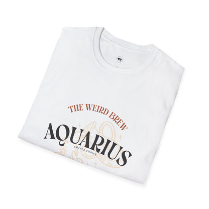 Aquarius coffee, Coffee Lover Unisex T-Shirt, Funny Coffee Tee, Cute Gift for Baristas, Coffee Obsessed Apparel, Casual Everyday Wear