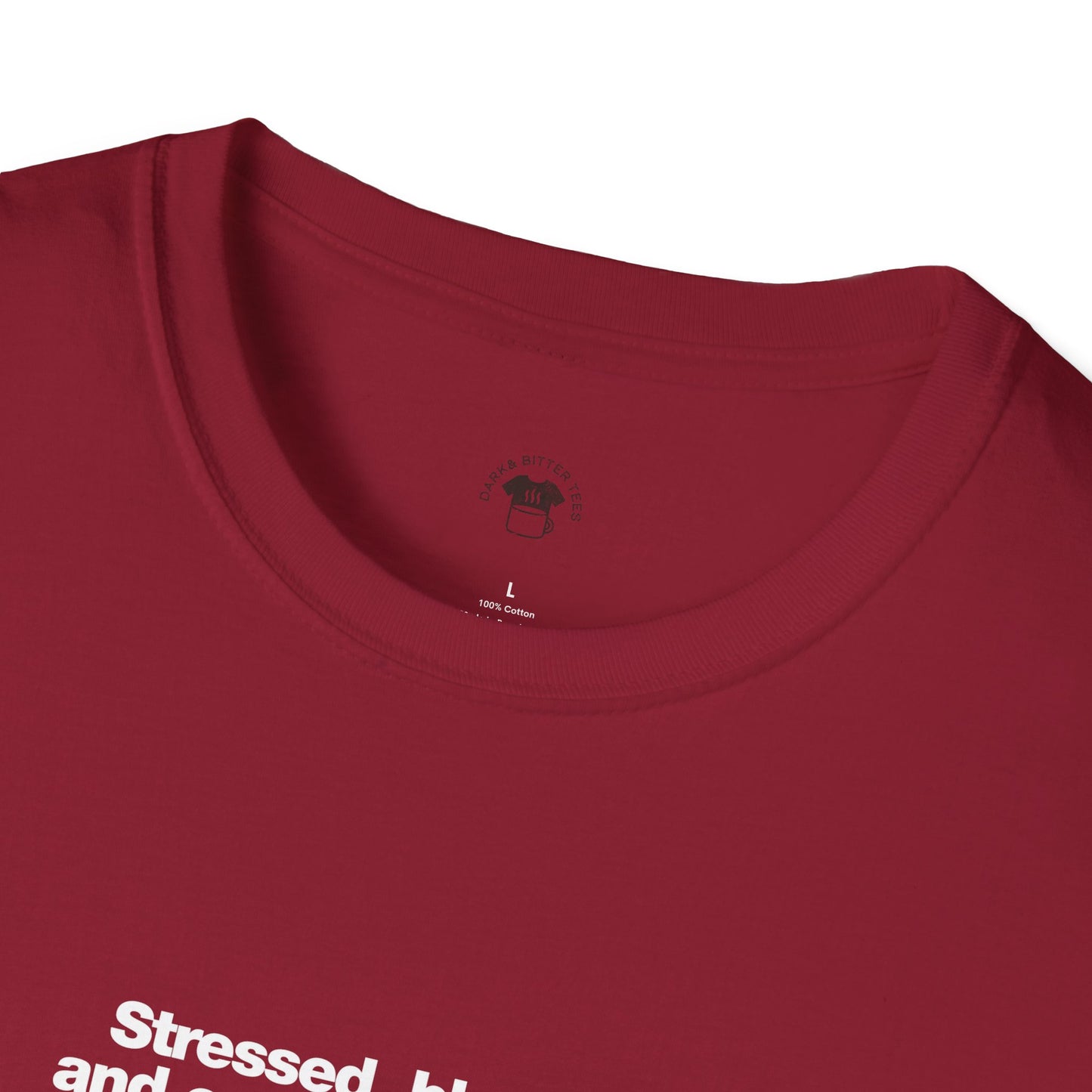 Stressed, Blessed and Coffee Obsessed, Coffee Lover Unisex T-Shirt, Funny Coffee Tee, Cute Gift for Baristas, Coffee Obsessed Apparel, Casual Everyday Wear