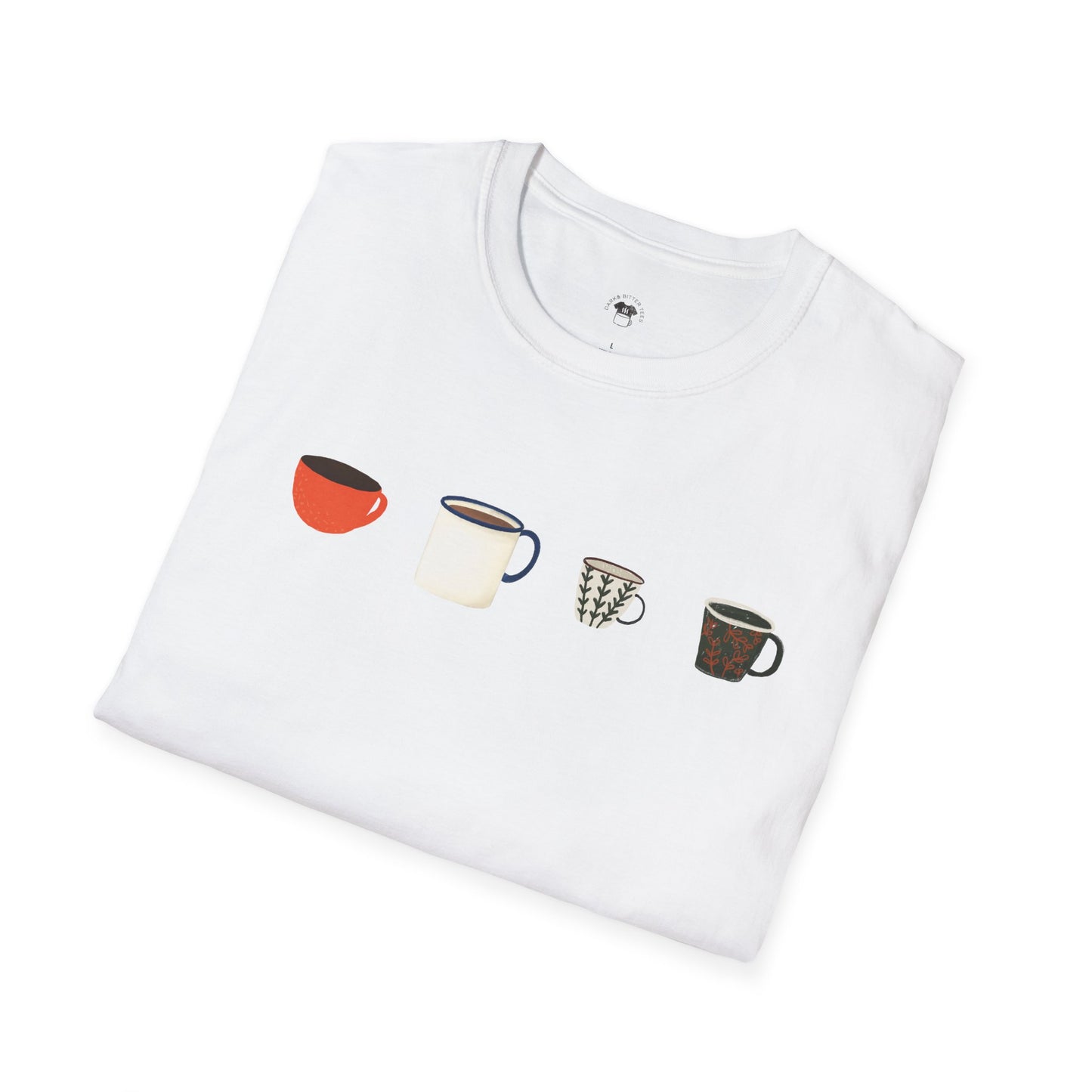 Coffee mugs and cups 1, Coffee Lover Unisex T-Shirt, Funny Coffee Tee, Cute Gift for Baristas, Coffee Obsessed Apparel, Casual Everyday Wear