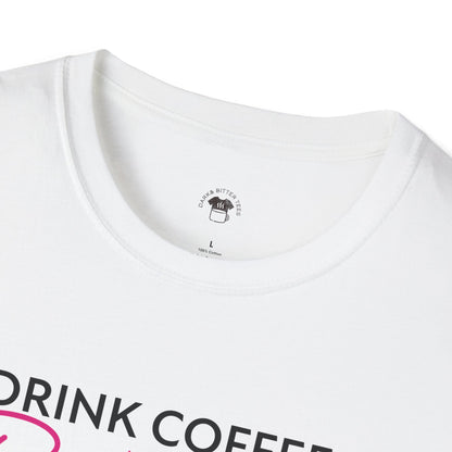 Drink coffee read books be happy, Coffee Lover Unisex T-Shirt, Funny Coffee Tee, Cute Gift for Baristas, Coffee Obsessed Apparel, Casual Everyday Wear