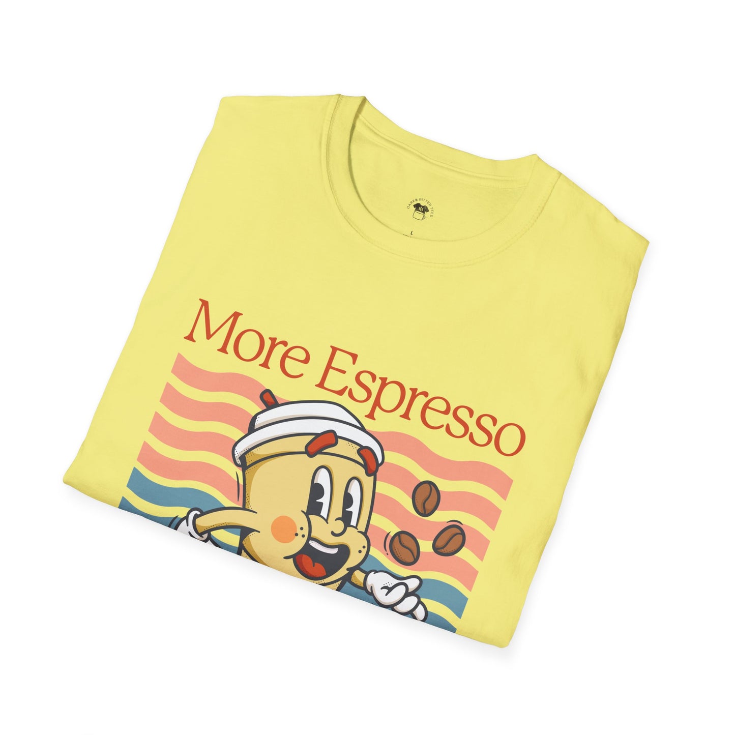 More espresso less depresso, Coffee Lover Unisex T-Shirt, Funny Coffee Tee, Cute Gift for Baristas, Coffee Obsessed Apparel, Casual Everyday Wear