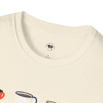 Coffee mugs and cups 1, Coffee Lover Unisex T-Shirt, Funny Coffee Tee, Cute Gift for Baristas, Coffee Obsessed Apparel, Casual Everyday Wear