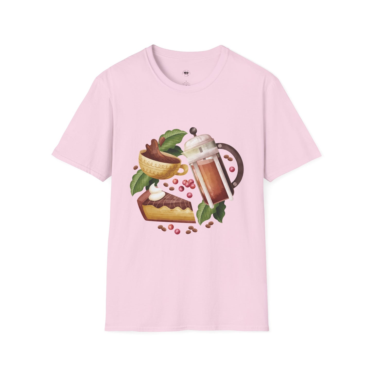 Retro French Press, Coffee Lover Unisex T-Shirt, Funny Coffee Tee, Cute Gift for Baristas, Coffee Obsessed Apparel, Casual Everyday Wear