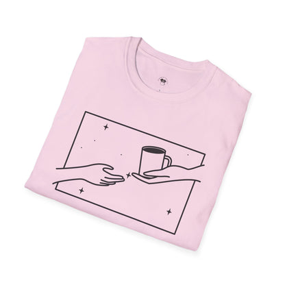 Hand of God Coffee, Coffee Lover Unisex T-Shirt, Funny Coffee Tee, Cute Gift for Baristas, Coffee Obsessed Apparel, Casual Everyday Wear