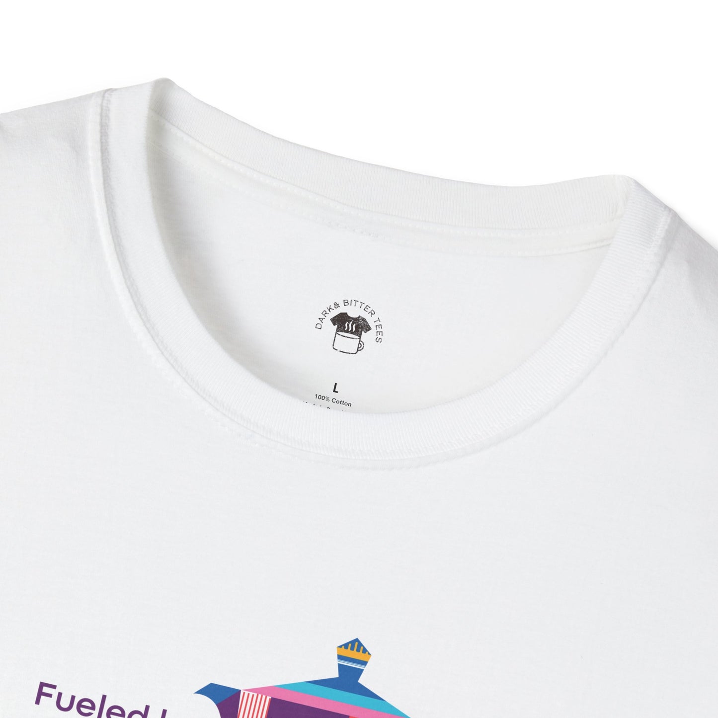 Fueled by coffee and creativity, Coffee Lover Unisex T-Shirt, Funny Coffee Tee, Cute Gift for Baristas, Coffee Obsessed Apparel, Casual Everyday Wear