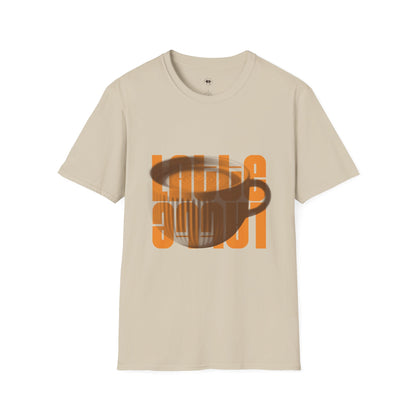 Latte Cup, Coffee Lover Unisex T-Shirt, Funny Coffee Tee, Cute Gift for Baristas, Coffee Obsessed Apparel, Casual Everyday Wear