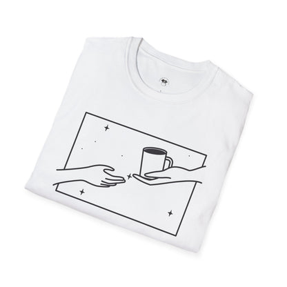 Hand of God Coffee, Coffee Lover Unisex T-Shirt, Funny Coffee Tee, Cute Gift for Baristas, Coffee Obsessed Apparel, Casual Everyday Wear