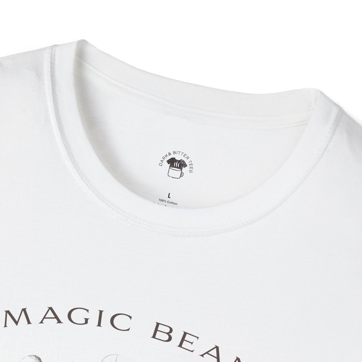 Magic beans, Coffee Lover Unisex T-Shirt, Funny Coffee Tee, Cute Gift for Baristas, Coffee Obsessed Apparel, Casual Everyday Wear