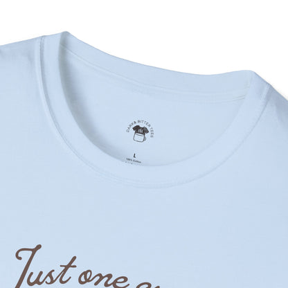 Just One Cup Graphic Tee, Coffee Lover Unisex T-Shirt, Funny Coffee Tee, Cute Gift for Baristas, Coffee Obsessed Apparel, Casual Everyday Wear