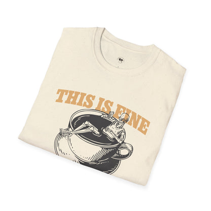 This is fine, this is coffee, Coffee Lover Unisex T-Shirt