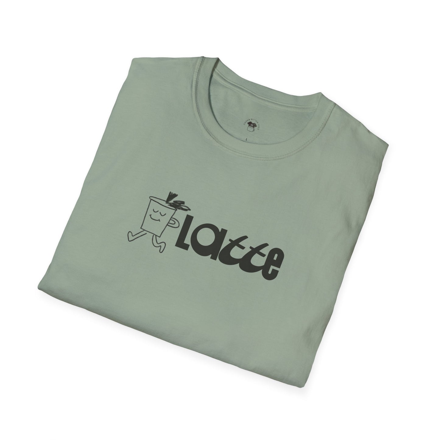 Latte, Coffee Lover Unisex T-Shirt, Funny Coffee Tee, Cute Gift for Baristas, Coffee Obsessed Apparel, Casual Everyday Wear