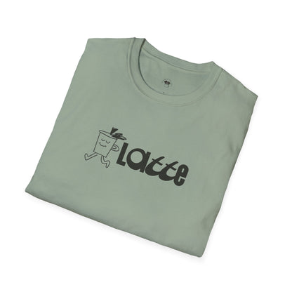 Latte, Coffee Lover Unisex T-Shirt, Funny Coffee Tee, Cute Gift for Baristas, Coffee Obsessed Apparel, Casual Everyday Wear