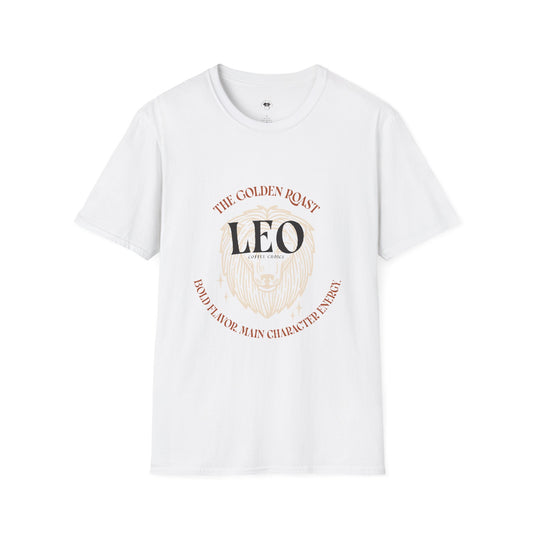 Leo coffee, Coffee Lover Unisex T-Shirt, Funny Coffee Tee, Cute Gift for Baristas, Coffee Obsessed Apparel, Casual Everyday Wear