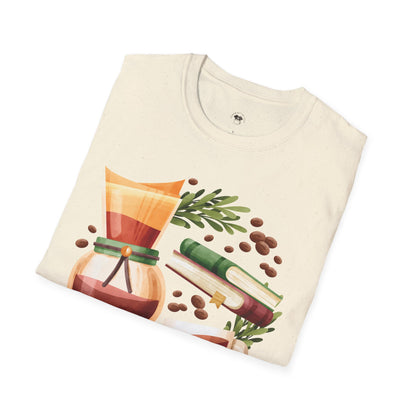 Retro Chemex, Coffee Lover Unisex T-Shirt, Funny Coffee Tee, Cute Gift for Baristas, Coffee Obsessed Apparel, Casual Everyday Wear