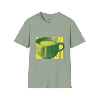 Latte Cup, Coffee Lover Unisex T-Shirt, Funny Coffee Tee, Cute Gift for Baristas, Coffee Obsessed Apparel, Casual Everyday Wear