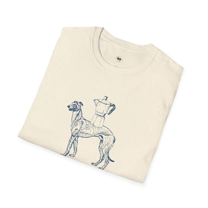 Fast strong Italian, Coffee Lover Unisex T-Shirt, Funny Coffee Tee, Cute Gift for Baristas, Coffee Obsessed Apparel, Casual Everyday Wear