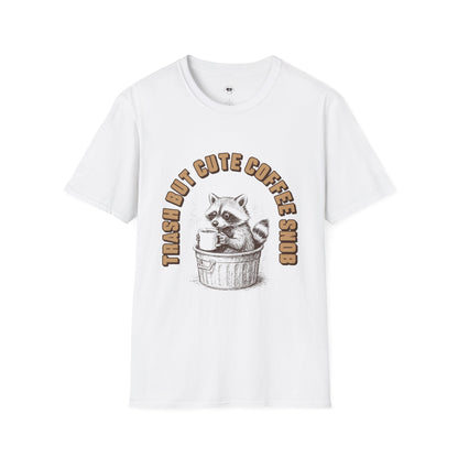 Funny Raccoon T-Shirt, Coffee Lover Tee, Gift for Coffee Snobs, Cute Animal Shirt, Perfect for Birthdays