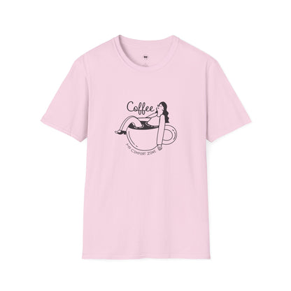 Coffee is my comfort zone, Coffee Lover Unisex T-Shirt, Funny Coffee Tee, Cute Gift for Baristas, Coffee Obsessed Apparel, Casual Everyday Wear