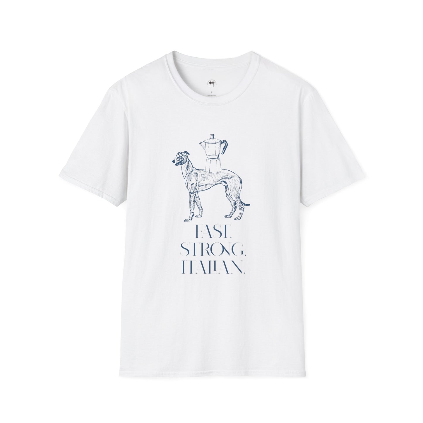 Fast strong Italian, Coffee Lover Unisex T-Shirt, Funny Coffee Tee, Cute Gift for Baristas, Coffee Obsessed Apparel, Casual Everyday Wear