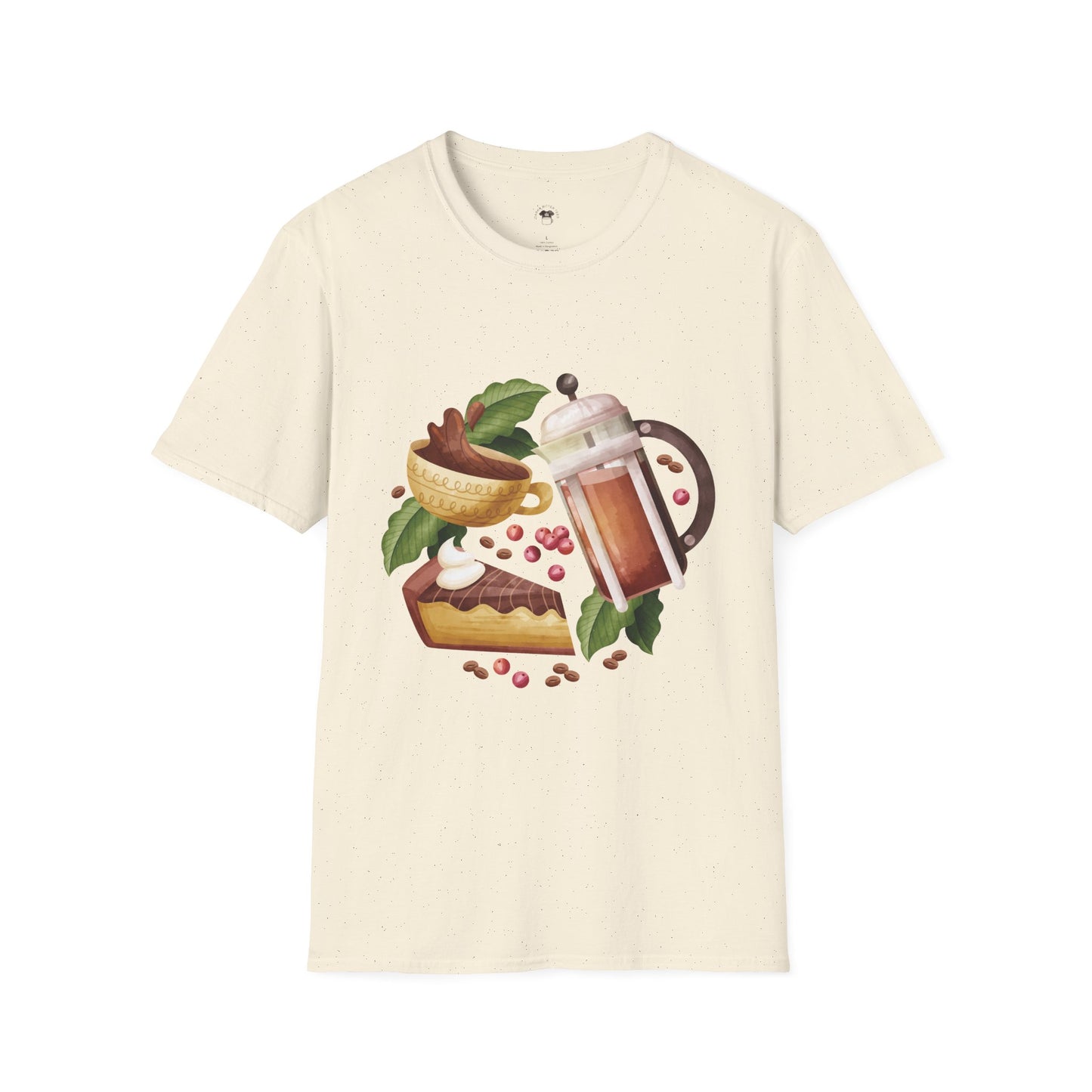 Retro French Press, Coffee Lover Unisex T-Shirt, Funny Coffee Tee, Cute Gift for Baristas, Coffee Obsessed Apparel, Casual Everyday Wear