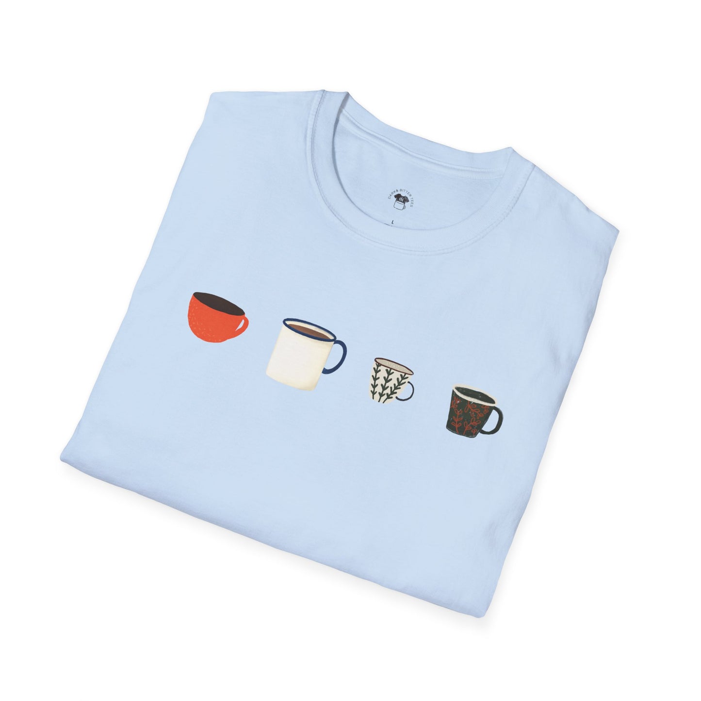 Coffee mugs and cups 1, Coffee Lover Unisex T-Shirt, Funny Coffee Tee, Cute Gift for Baristas, Coffee Obsessed Apparel, Casual Everyday Wear